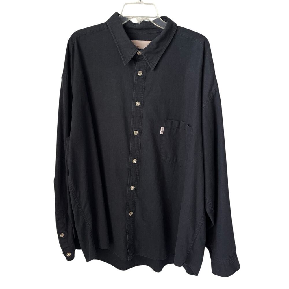 The Hemp Company Long Sleeve Button Front Shirt Cotton Gorpcore Oversize XL